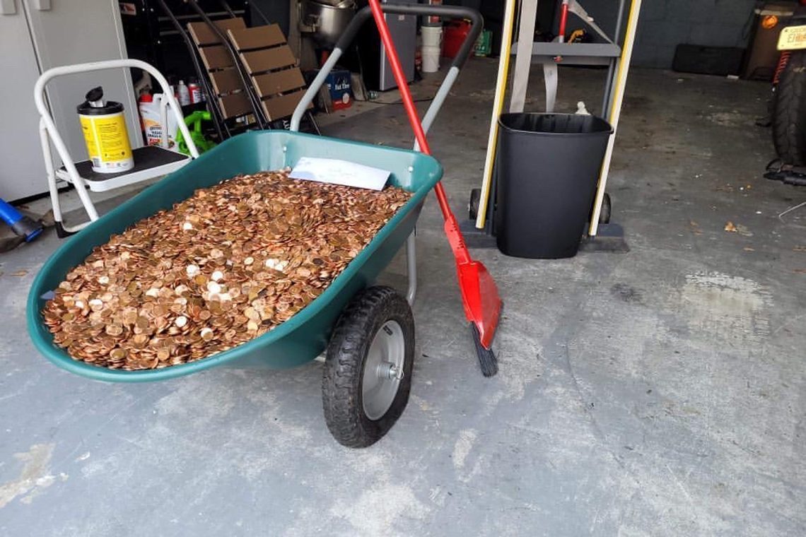 pile of pennies in drivewayhttps://app.asana.com/0/1135954362417873/1200082442709637/fCredit: Courtesy Olivia Oxley