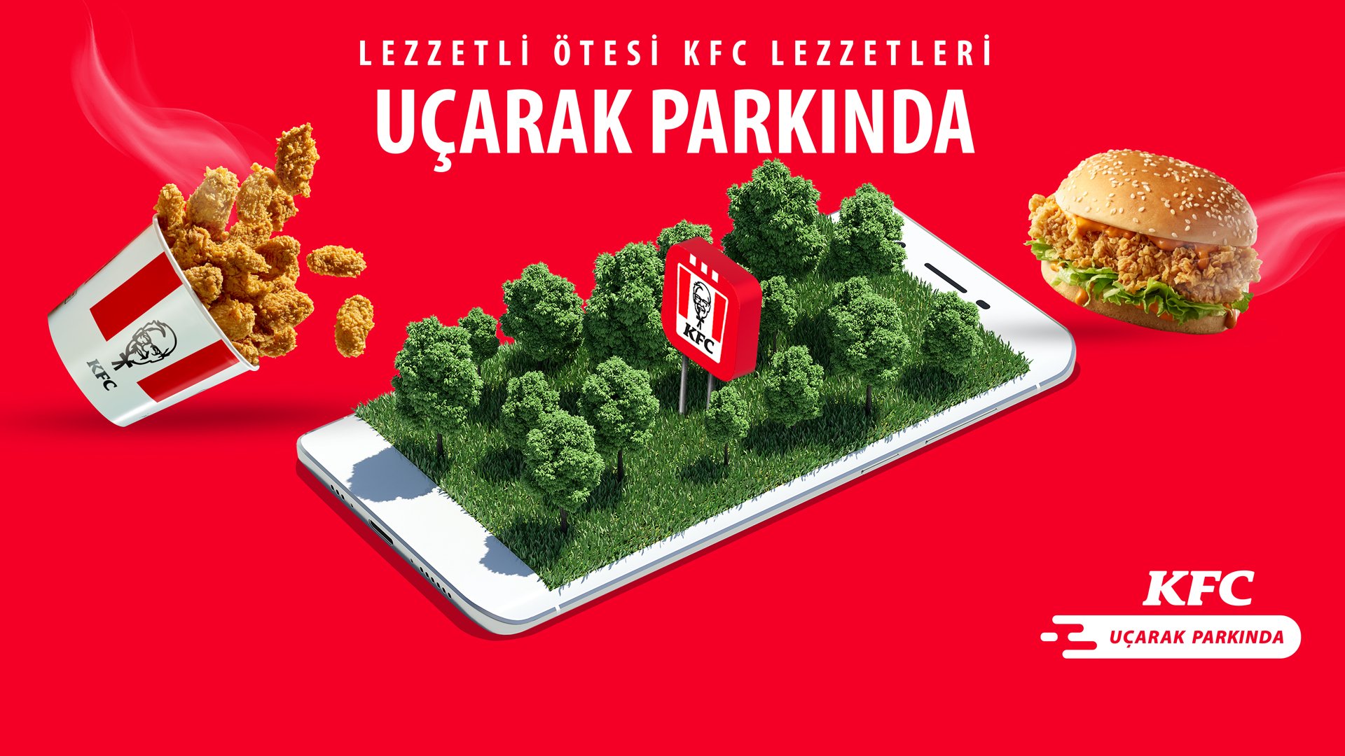 KFC Türkiye pilot Uygulaması “Uçarak Parkında” ile parklarda da lezzetseverlerin yanında