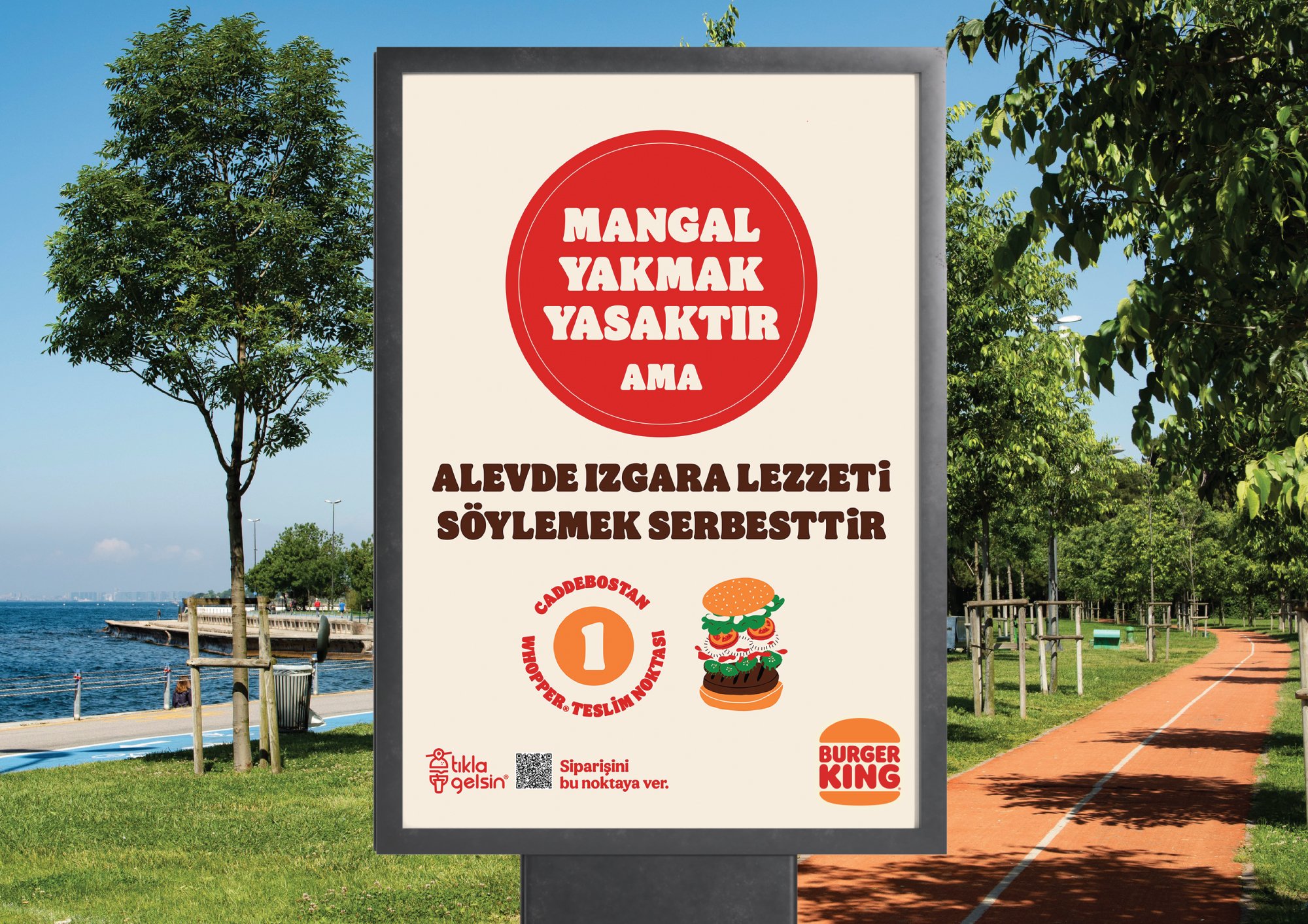 Burger King, yeni reklamıyla sahilde mangal yapamayanlara sesleniyor