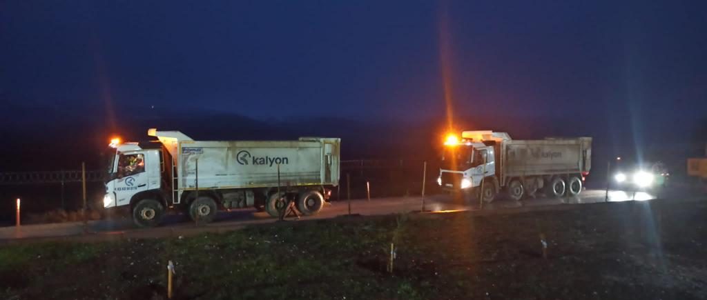 Kalyon Holding’in iş makineleri deprem bölgelerine doğru yola çıktı