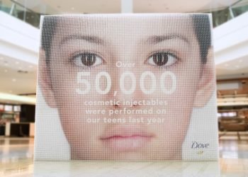 Dove, enjekte edilebilir bir reklam panosuyla “toksik güzelliğe” dikkat çekiyor