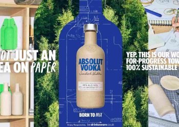 Absolut ilk kağıt şişeleri piyasaya sürdü