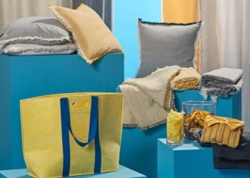 IKEA eski personel üniformalarından yeniden tasarlanan ev yaşam serisini tanıttı