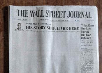 The Wall Street Journal, Rusya’da tutuklu muhabirine destek için ön sayfasını boş bıraktı