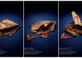 Domino’s’tan cesur bir kampanya: Kurye güvenliği için pizzasını parçaladı!