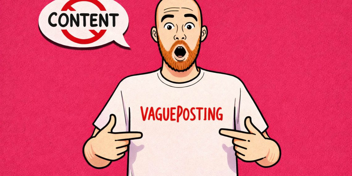 Belirsizliğin stratejisi “Vagueposting” neden her yerde?