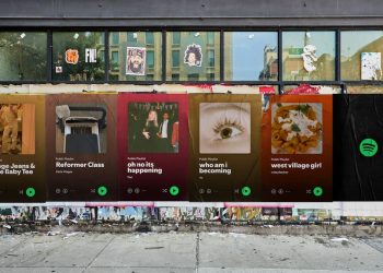 Spotify kullanıcıların playlist’lerini sokaklara taşıdı