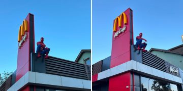 Örümcek Adam, Levent McDonald’s’ta görüldü!